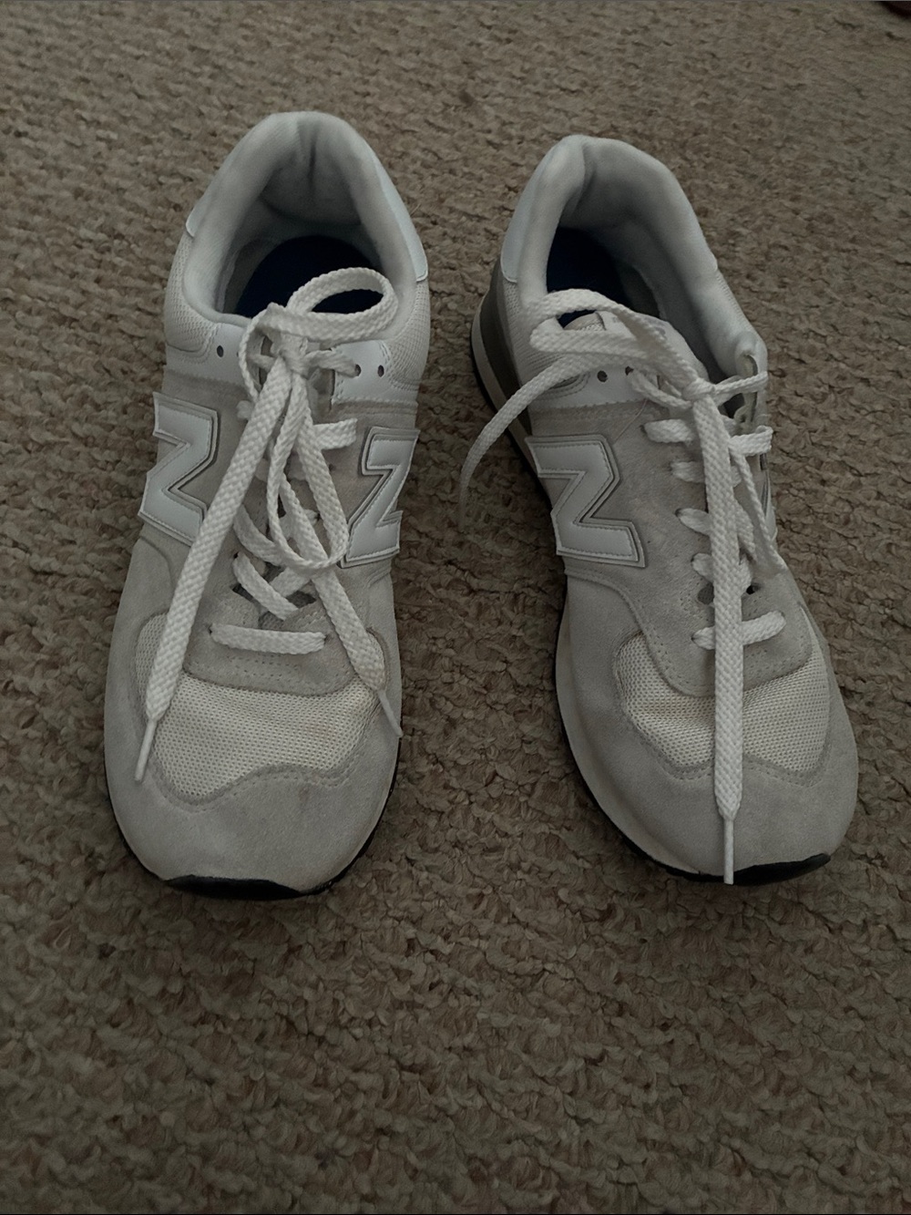 New Balance White and Light Gray Everyday Sneakers